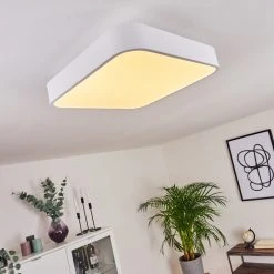 Hofstein Batamoto Deckenpanel LED Weiß, 2-flammig, Fernbedienung, Farbwechsler -LED Leuchten Verkäufe 2022 batamoto deckenpanel h3418475 6