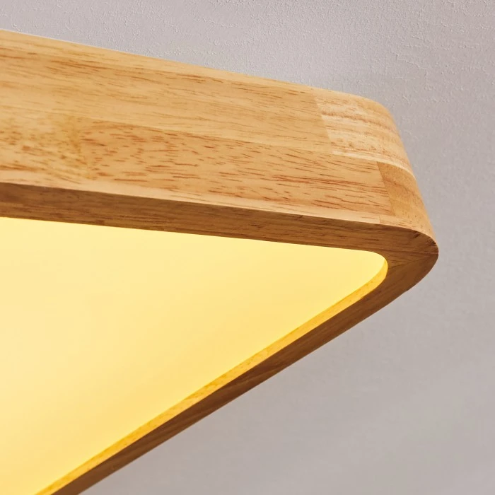 Hofstein Batamoto LED Panel Weiß, Holz hell, 2-flammig, Fernbedienung, Farbwechsler 14 Hofstein Batamoto LED Panel Weiß, Holz hell, 2-flammig, Fernbedienung, Farbwechsler – Bild 14