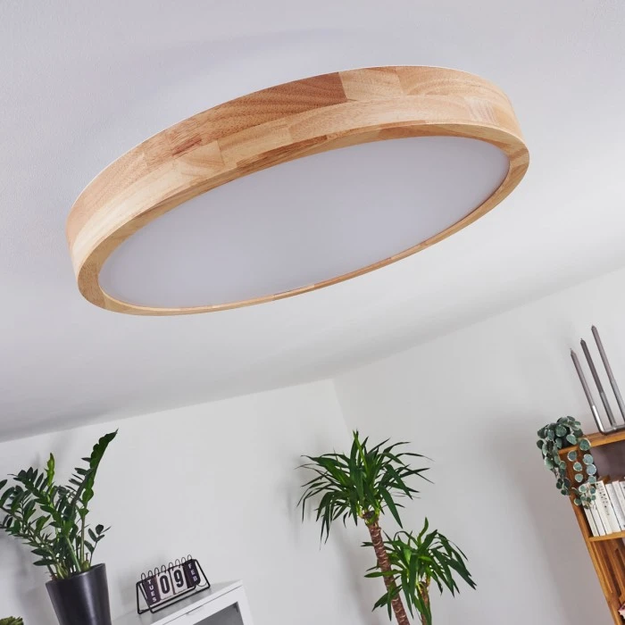 Hofstein Batamoto LED Panel Holz hell, 2-flammig, Fernbedienung 12 Hofstein Batamoto LED Panel Holz hell, 2-flammig, Fernbedienung – Bild 12