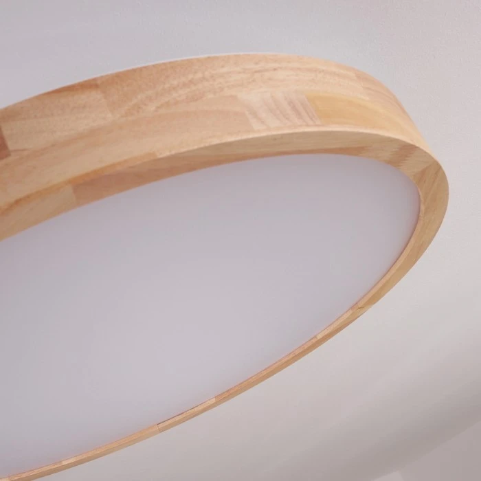 Hofstein Batamoto LED Panel Holz hell, 2-flammig, Fernbedienung 3 Hofstein Batamoto LED Panel Holz hell, 2-flammig, Fernbedienung – Bild 3