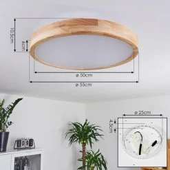 Hofstein Batamoto LED Panel Holz hell, 2-flammig, Fernbedienung 15 Hofstein Batamoto LED Panel Holz hell, 2-flammig, Fernbedienung -LED Leuchten Verkäufe 2022 batamoto led panel h3416631 3