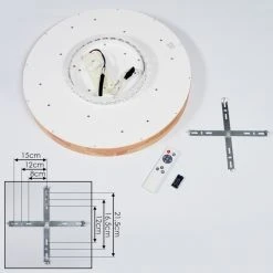 Hofstein Batamoto LED Panel Holz hell, 2-flammig, Fernbedienung 16 Hofstein Batamoto LED Panel Holz hell, 2-flammig, Fernbedienung -LED Leuchten Verkäufe 2022 batamoto led panel h3416631 4