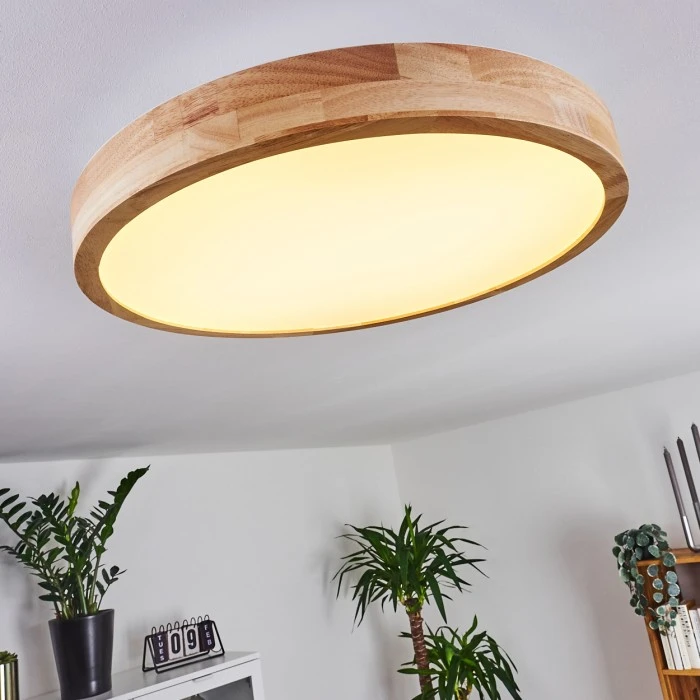 Hofstein Batamoto LED Panel Holz hell, 2-flammig, Fernbedienung 7 Hofstein Batamoto LED Panel Holz hell, 2-flammig, Fernbedienung – Bild 7