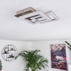 Hofstein Batuna Deckenleuchte LED Nickel-Matt, 1-flammig -LED Leuchten Verkäufe 2022 batuna deckenleuchte h3393741 9