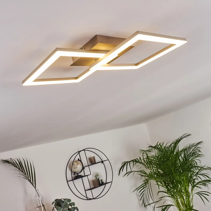 Hofstein Batuna Deckenleuchte LED Nickel-Matt, 1-flammig 11 Hofstein Batuna Deckenleuchte LED Nickel-Matt, 1-flammig – Bild 11