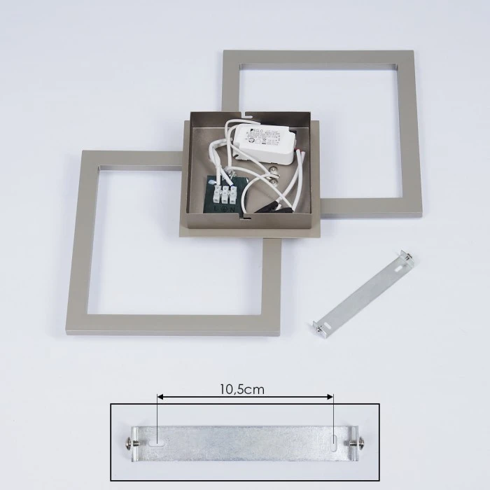 Hofstein Batuna Deckenleuchte LED Nickel-Matt, 1-flammig 5 Hofstein Batuna Deckenleuchte LED Nickel-Matt, 1-flammig – Bild 5