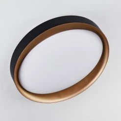 Hofstein Beade Deckenleuchte LED Schwarz, Gold, 1-flammig, Fernbedienung -LED Leuchten Verkäufe 2022 beade deckenleuchte h3384664 7