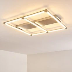Hofstein Beken Deckenleuchte LED Nickel-Matt, 1-flammig -LED Leuchten Verkäufe 2022 beken deckenleuchte h3269350 do2 12