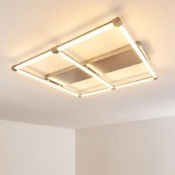 Hofstein Beken Deckenleuchte LED Nickel-Matt, 1-flammig -LED Leuchten Verkäufe 2022 beken deckenleuchte h3269350 do2 13