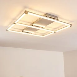 Hofstein Beken Deckenleuchte LED Nickel-Matt, 1-flammig -LED Leuchten Verkäufe 2022 beken deckenleuchte h3269350 do2 2