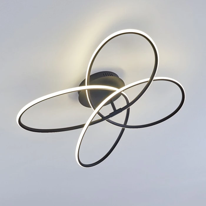 Hofstein Belgorod Deckenleuchte LED Schwarz, Weiß, 1-flammig, Fernbedienung 12 Hofstein Belgorod Deckenleuchte LED Schwarz, Weiß, 1-flammig, Fernbedienung – Bild 12