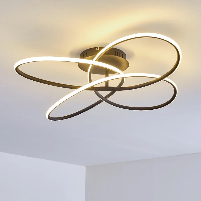 Hofstein Belgorod Deckenleuchte LED Schwarz, Weiß, 1-flammig, Fernbedienung 15 Hofstein Belgorod Deckenleuchte LED Schwarz, Weiß, 1-flammig, Fernbedienung – Bild 15