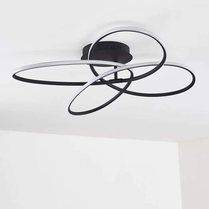 Hofstein Belgorod Deckenleuchte LED Schwarz, Weiß, 1-flammig, Fernbedienung 16 Hofstein Belgorod Deckenleuchte LED Schwarz, Weiß, 1-flammig, Fernbedienung – Bild 16