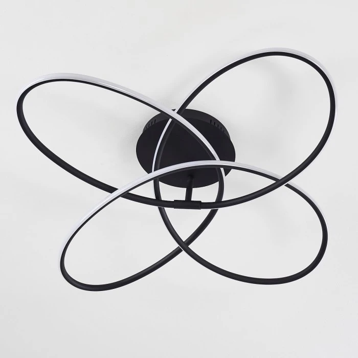 Hofstein Belgorod Deckenleuchte LED Schwarz, Weiß, 1-flammig, Fernbedienung 18 Hofstein Belgorod Deckenleuchte LED Schwarz, Weiß, 1-flammig, Fernbedienung – Bild 18