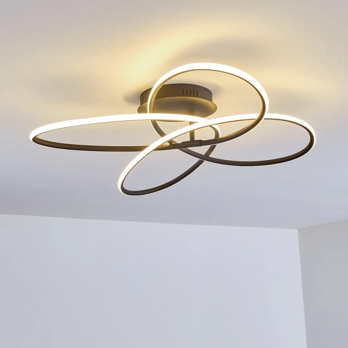 Hofstein Belgorod Deckenleuchte LED Schwarz, Weiß, 1-flammig, Fernbedienung 19 Hofstein Belgorod Deckenleuchte LED Schwarz, Weiß, 1-flammig, Fernbedienung – Bild 19