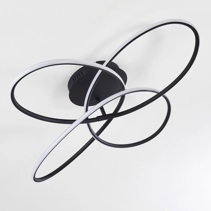 Hofstein Belgorod Deckenleuchte LED Schwarz, Weiß, 1-flammig, Fernbedienung 6 Hofstein Belgorod Deckenleuchte LED Schwarz, Weiß, 1-flammig, Fernbedienung – Bild 6