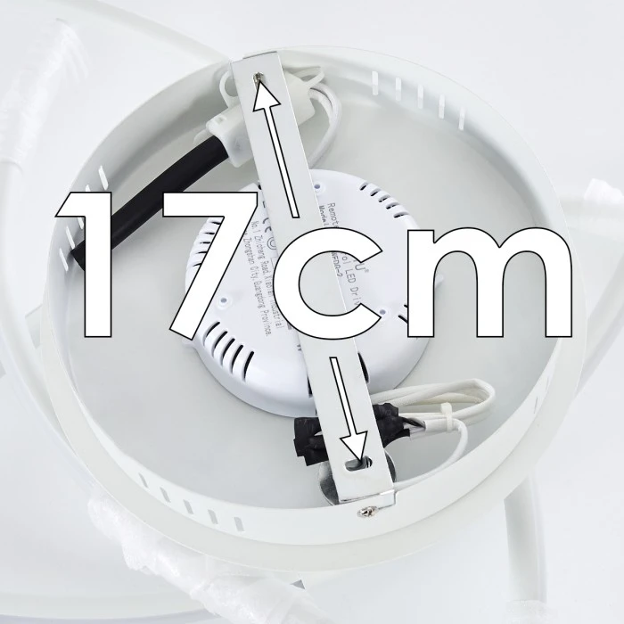 Hofstein Belgorod Deckenleuchte LED Weiß, 1-flammig, Fernbedienung 18 Hofstein Belgorod Deckenleuchte LED Weiß, 1-flammig, Fernbedienung – Bild 18