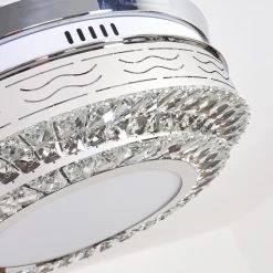 Hofstein Bendigo Deckenventilator LED Nickel-Matt, Transparent, Klar, 1-flammig 37 Hofstein Bendigo Deckenventilator LED Nickel-Matt, Transparent, Klar, 1-flammig -LED Leuchten Verkäufe 2022 bendigo deckenventilator h3325674 17