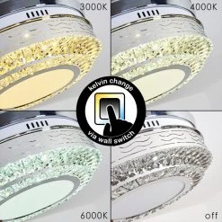 Hofstein Bendigo Deckenventilator LED Nickel-Matt, Transparent, Klar, 1-flammig 27 Hofstein Bendigo Deckenventilator LED Nickel-Matt, Transparent, Klar, 1-flammig -LED Leuchten Verkäufe 2022 bendigo deckenventilator h3325674 7