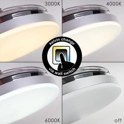 Hofstein Bendigo Deckenventilator LED Chrom, 1-flammig -LED Leuchten Verkäufe 2022 bendigo deckenventilator h3325759 8