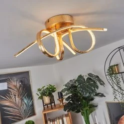 Hofstein Berisal Deckenleuchte LED Gold, 3-flammig -LED Leuchten Verkäufe 2022 berisal deckenleuchte h3550533 8