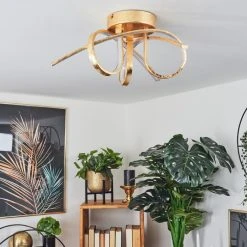 Hofstein Berisal Deckenleuchte LED Gold, 3-flammig -LED Leuchten Verkäufe 2022 berisal deckenleuchte h3550533 9