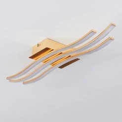 Hofstein Berisal Deckenleuchte LED Gold, 3-flammig -LED Leuchten Verkäufe 2022 berisal deckenleuchte h3550557 7