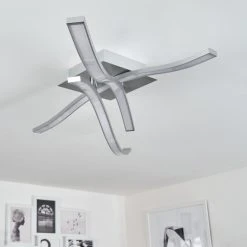 Hofstein Bernese Deckenleuchte LED Nickel-Matt, 3-flammig -LED Leuchten Verkäufe 2022 bernese deckenleuchte h3446799 9