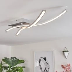 Hofstein Bernese Deckenleuchte LED Nickel-Matt, 2-flammig -LED Leuchten Verkäufe 2022 bernese deckenleuchte h3459188 6
