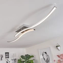 Hofstein Bernese Deckenleuchte LED Nickel-Matt, 2-flammig -LED Leuchten Verkäufe 2022 bernese deckenleuchte h3459188 9