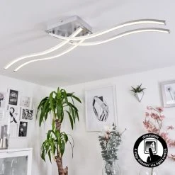 Hofstein Bernese Deckenleuchte LED Aluminium, 4-flammig