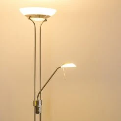 Hofstein Biot Deckenfluter LED Nickel-Matt, 2-flammig -LED Leuchten Verkäufe 2022 biot deckenfluter h165417 6