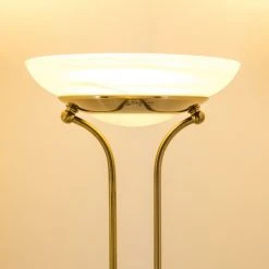 Hofstein Biot Deckenfluter LED Altmessing, 2-flammig -LED Leuchten Verkäufe 2022 biot deckenfluter h165424 13