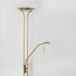 Hofstein Biot Deckenfluter LED Altmessing, 2-flammig -LED Leuchten Verkäufe 2022 biot deckenfluter h165424 2