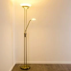 Hofstein Biot Deckenfluter LED Altmessing, 2-flammig -LED Leuchten Verkäufe 2022 biot deckenfluter h165424 7