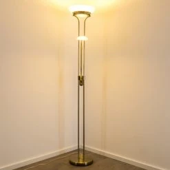 Hofstein Biot Deckenfluter LED Altmessing, 2-flammig -LED Leuchten Verkäufe 2022 biot deckenfluter h165424 9