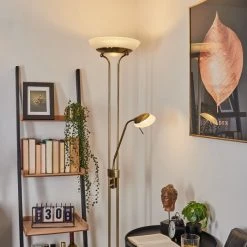 Hofstein Biot Deckenfluter LED Messing, 2-flammig -LED Leuchten Verkäufe 2022 biot deckenfluter h3542491 8