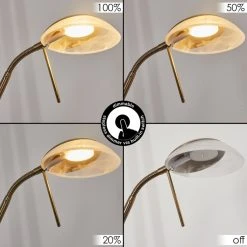 Hofstein Biot Deckenfluter LED Altmessing, 2-flammig -LED Leuchten Verkäufe 2022 biot deckenfluter h3551905 2