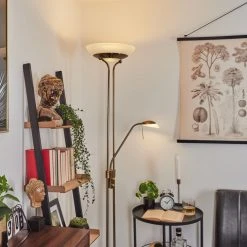 Hofstein Biot Deckenfluter LED Altmessing, 2-flammig -LED Leuchten Verkäufe 2022 biot deckenfluter h3551905 6