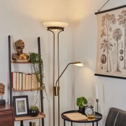 Hofstein Biot Deckenfluter LED Altmessing, 2-flammig -LED Leuchten Verkäufe 2022 biot deckenfluter h3551905 8