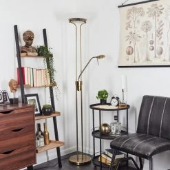 Hofstein Biot Deckenfluter LED Altmessing, 2-flammig -LED Leuchten Verkäufe 2022 biot deckenfluter h3551905 9