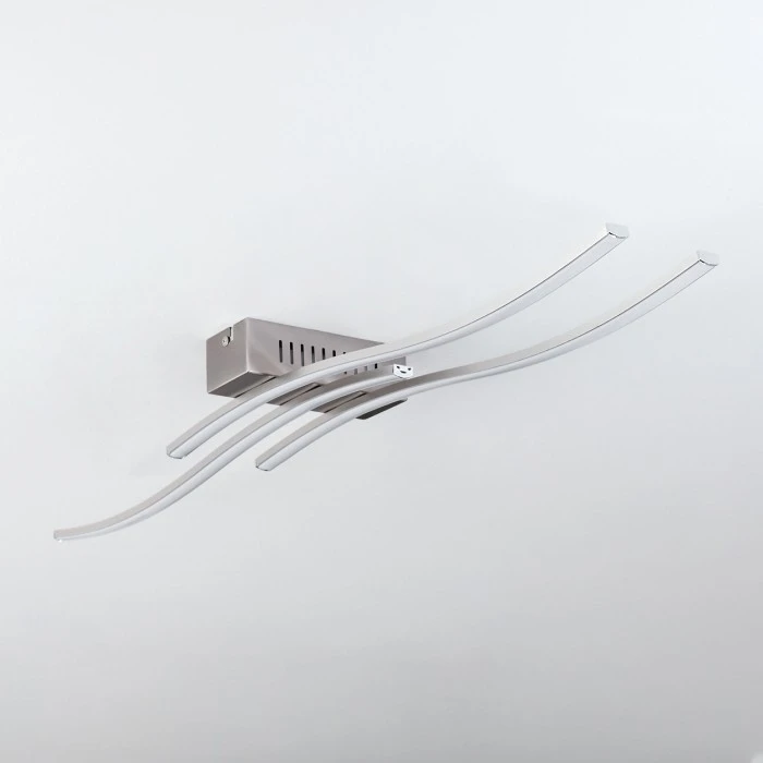 Hofstein Birches Deckenleuchte LED Nickel-Matt, 3-flammig 8 Hofstein Birches Deckenleuchte LED Nickel-Matt, 3-flammig – Bild 8