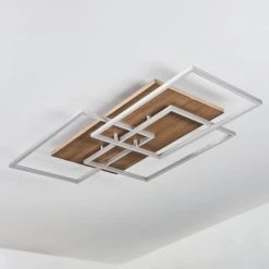 Hofstein Blandford Deckenleuchte LED Nickel-Matt, Silber, Naturfarben, 3-flammig, Fernbedienung -LED Leuchten Verkäufe 2022 blandford deckenleuchte h3552513 7