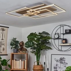 Hofstein Blandford Deckenleuchte LED Nickel-Matt, Silber, Naturfarben, 3-flammig, Fernbedienung -LED Leuchten Verkäufe 2022 blandford deckenleuchte h3552513 8