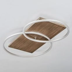 Hofstein Blandford Deckenleuchte LED Nickel-Matt, Silber, Naturfarben, 2-flammig, Fernbedienung -LED Leuchten Verkäufe 2022 blandford deckenleuchte h3560532 7