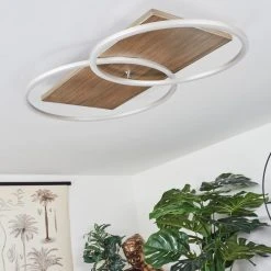 Hofstein Blandford Deckenleuchte LED Nickel-Matt, Silber, Naturfarben, 2-flammig, Fernbedienung -LED Leuchten Verkäufe 2022 blandford deckenleuchte h3560532 9