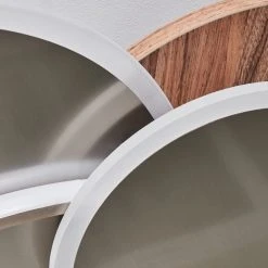 Hofstein Blandford Deckenleuchte LED Nickel-Matt, Silber, Naturfarben, 1-flammig, Fernbedienung -LED Leuchten Verkäufe 2022 blandford deckenleuchte h3570012 5