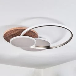 Hofstein Blandford Deckenleuchte LED Nickel-Matt, Silber, Naturfarben, 1-flammig, Fernbedienung -LED Leuchten Verkäufe 2022 blandford deckenleuchte h3570012 7