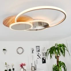 Hofstein Blandford Deckenleuchte LED Nickel-Matt, Silber, Naturfarben, 1-flammig, Fernbedienung -LED Leuchten Verkäufe 2022 blandford deckenleuchte h3570012 9