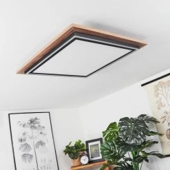 Hofstein Blandford Deckenpanel LED Braun, Holzoptik, 2-flammig, Fernbedienung -LED Leuchten Verkäufe 2022 blandford deckenpanel h3570821 4